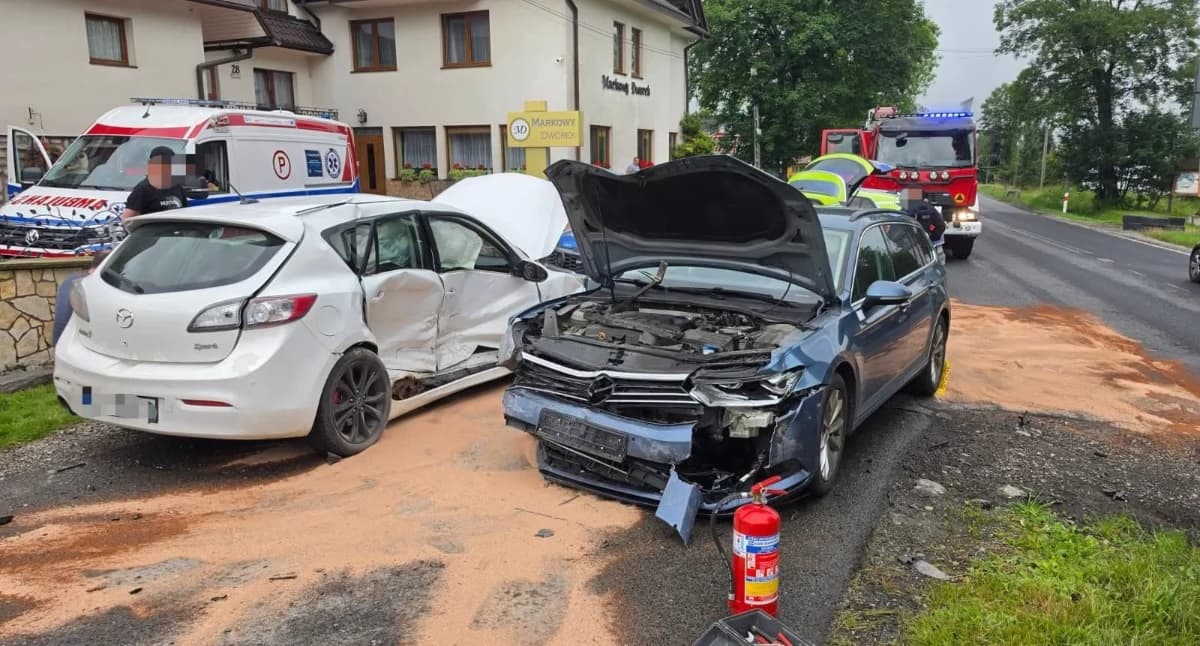 Policja podaje szczegóły kolizji w Białce Tatrzańskiej