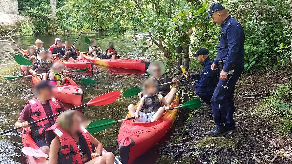 Policjanci znowu skontrolowali trzeźwość kajakarzy