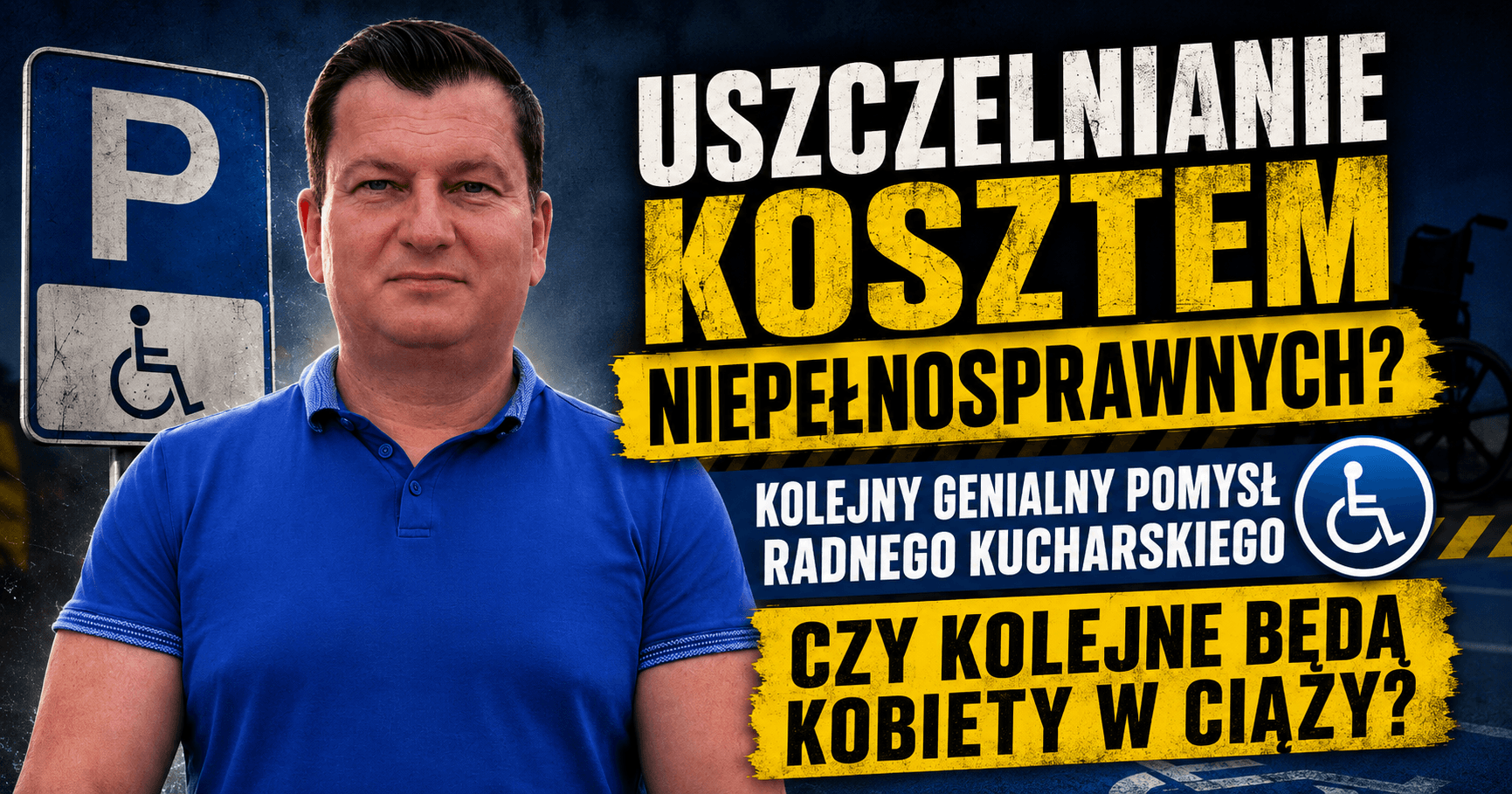 Polowanie na „niebieskie karty”. Radny Kucharski chce uszczelniać system kosztem osób z niepełnosprawnościami