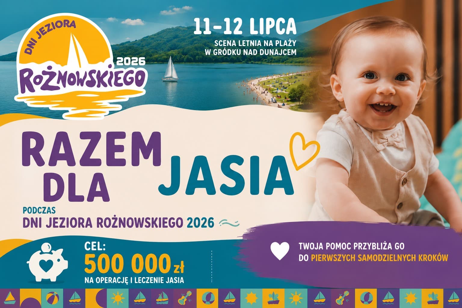 Pomóżmy Jasiowi podczas Dni Jeziora Rożnowskiego. Wciąż można dołożyć swoją cegiełkę