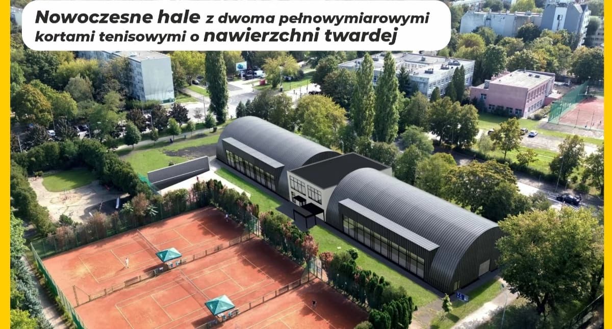 Ponad 2,1 mln zł dla Wrocławia. Powstaną nowe hale tenisowe przy ul. Lubińskiej