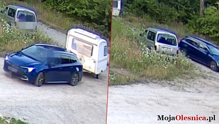 Porzucili starą przyczepę kempingową. Blokuje wjazd do lasu