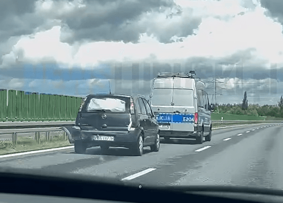 Pościg na S3 koło Zielonej Góry. Uciekinier z gnieźnieńskimi numerami taranował auta