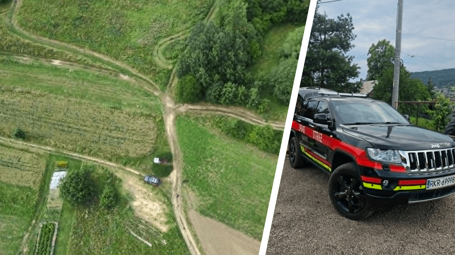 Poszukiwania zaginionej osoby w Posadzie Górnej. Pomógł pies tropiący