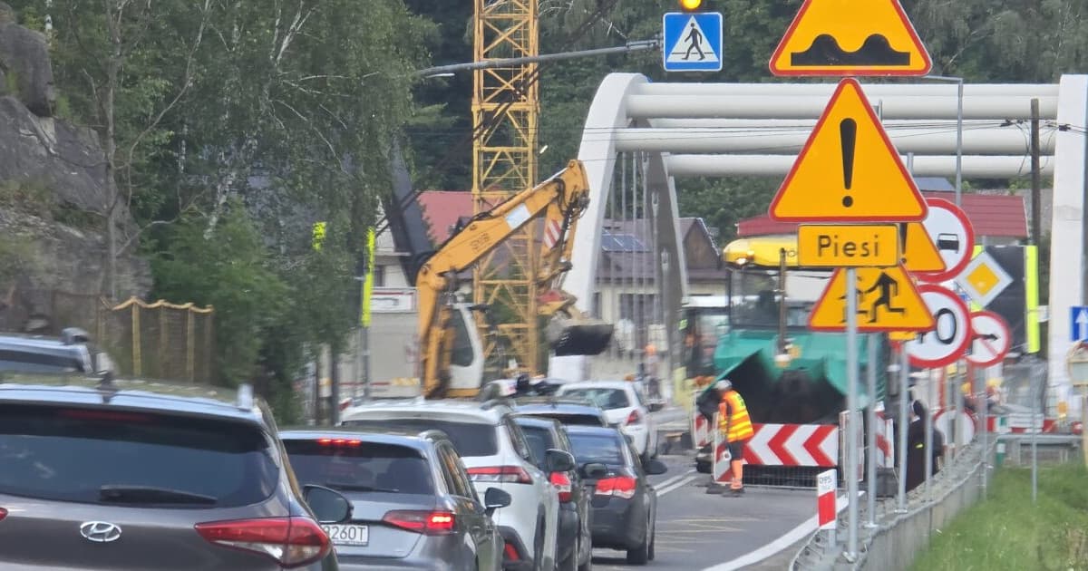 Potężne korki w Tylmanowej