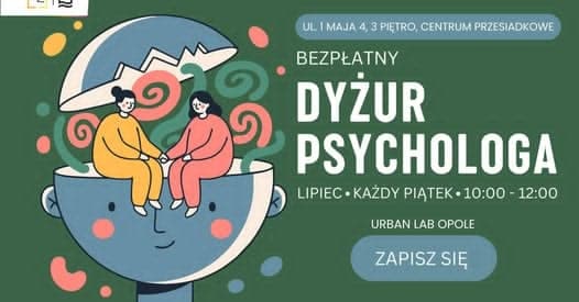 Potrzebujesz wsparcia? Skorzystaj z dyżuru psychologa w Urban Lab