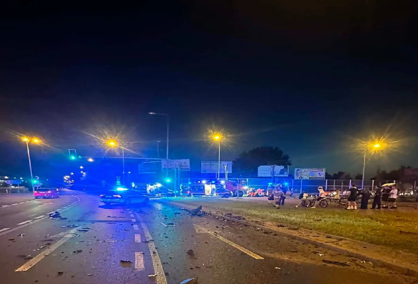 Poważny wypadek na rondzie. Duże utrudnienia w ruchu