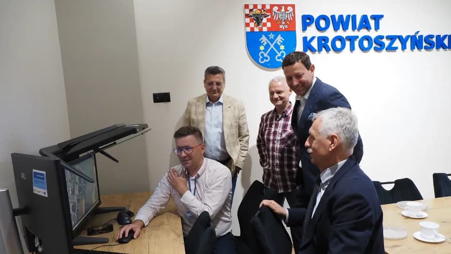 Powiat Krotoszyński stawia na geodezję 3D. Zaprezentowano efekty innowacyjnego projektu