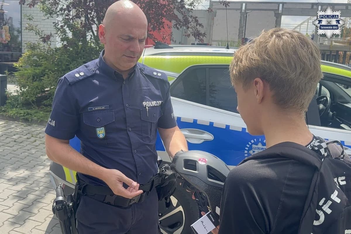 Powiat tarnogórski: Policja kontrolowała użytkowników hulajnóg, ujawniła 8 wykroczeń