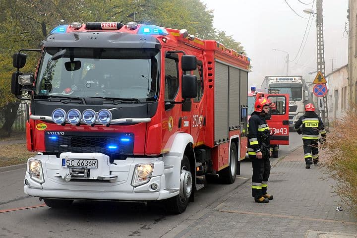 Pożar autokaru na A1 pod Częstochową