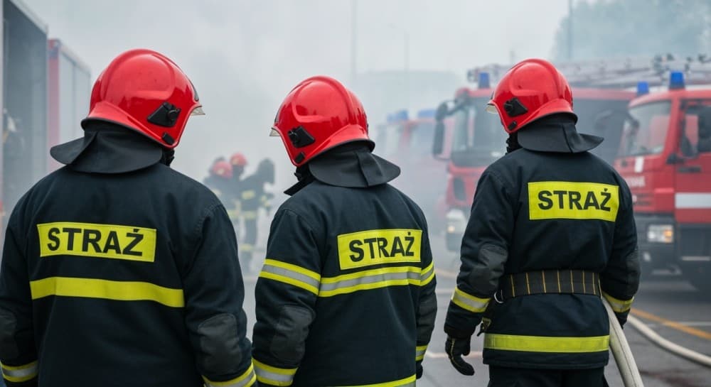 Pożar lasu w Ostrowcu: strażacy walczą z ogniem z powietrza i ziemi