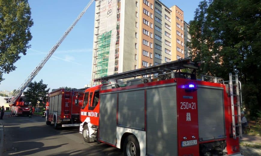 Pożar w Nowej Hucie. Poparzonych dwoje seniorów