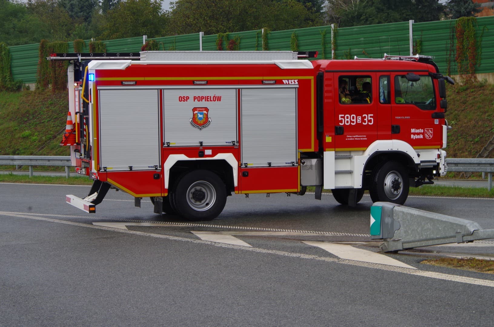 Pożar w Świerklanach. Na miejsce zgłoszenia pojechało