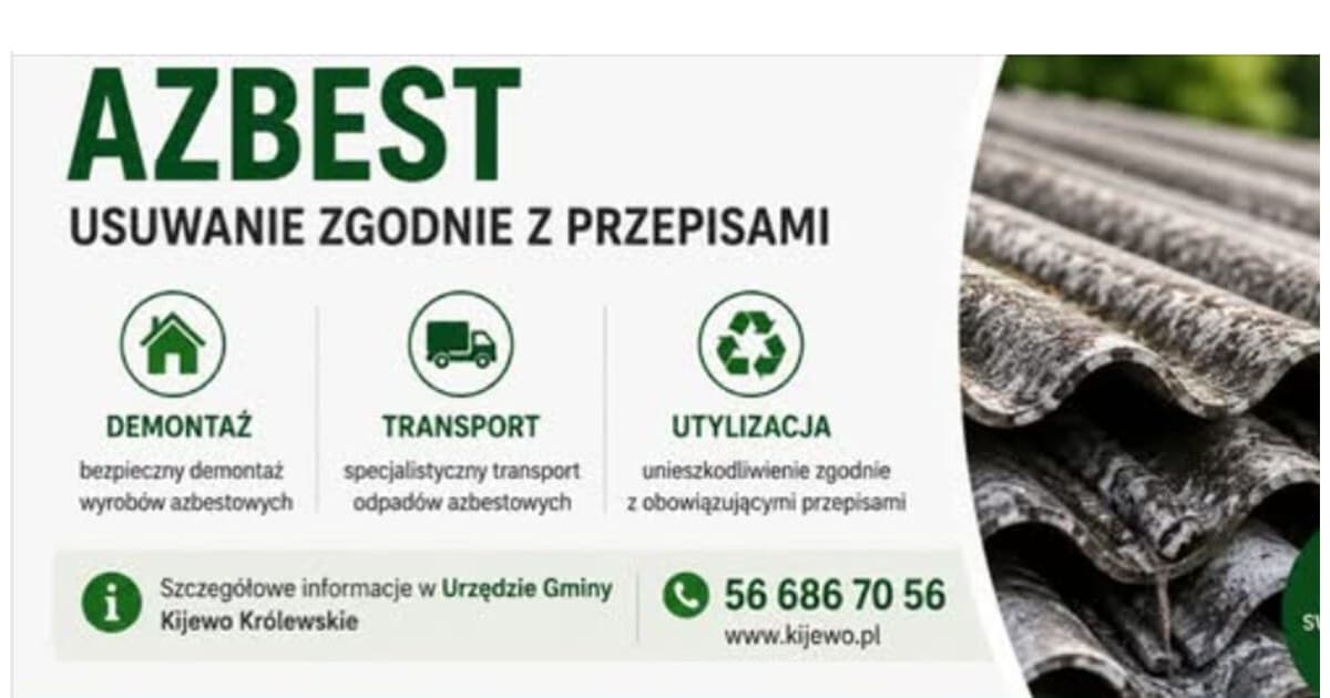 Pozbądź się azbestu z dofinansowaniem!