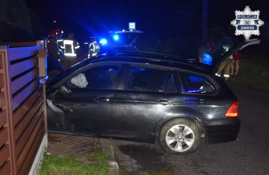 Prawie 2 promile i wjazd w ogrodzenie. Policja wnioskuje o wydalenie 19-letniego obywatela Ukrainy z Polski