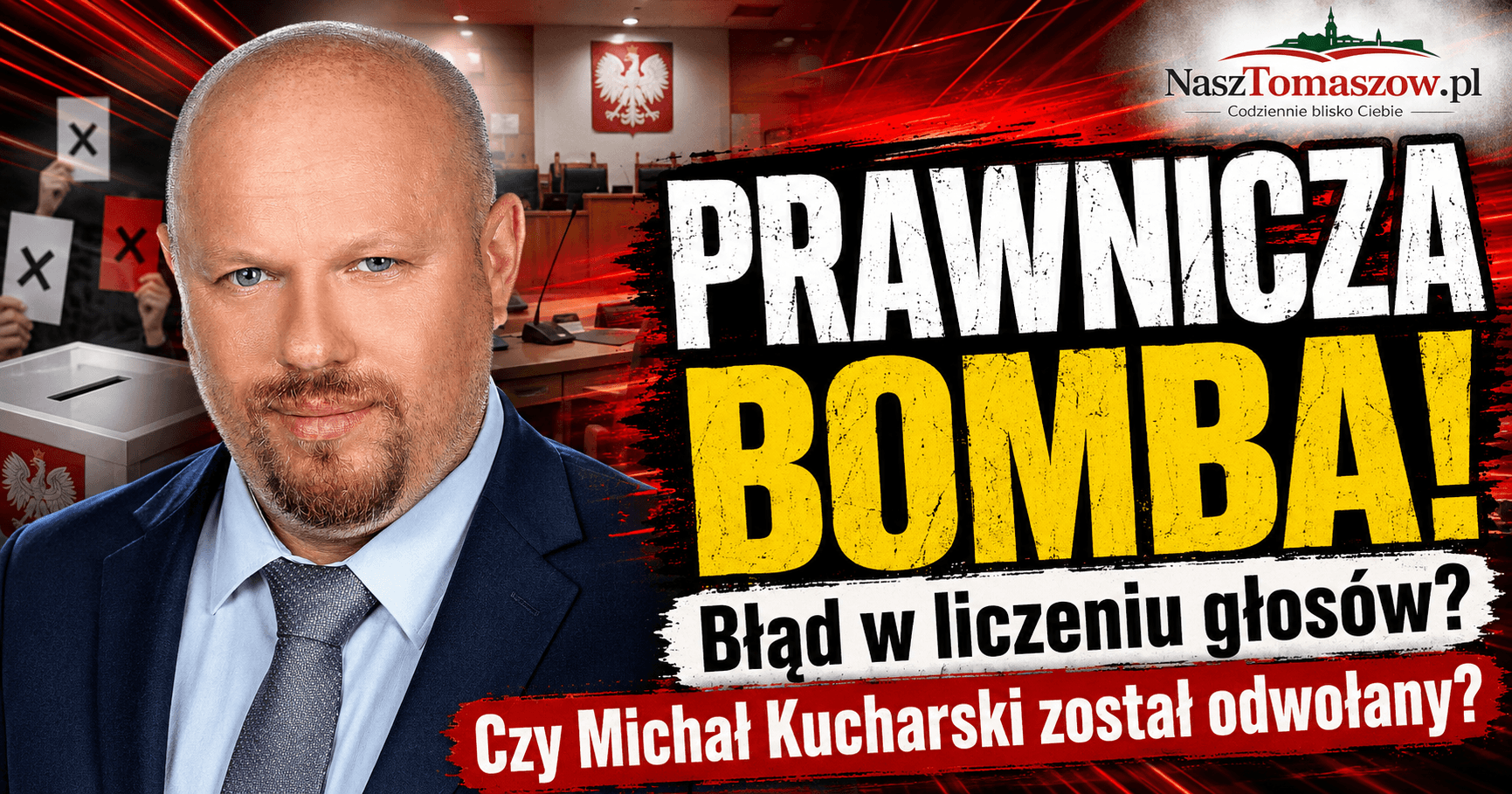 Prawnicza bomba w tomaszowskiej Radzie Miejskiej. Michał Kucharski został odwołany, choć ogłoszono, że ocalał?