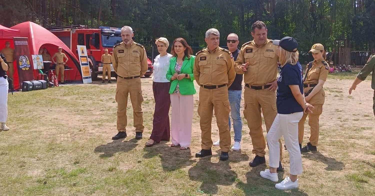 Próbna ewakuacja w Stanicy Harcerskiej w Gorzewie