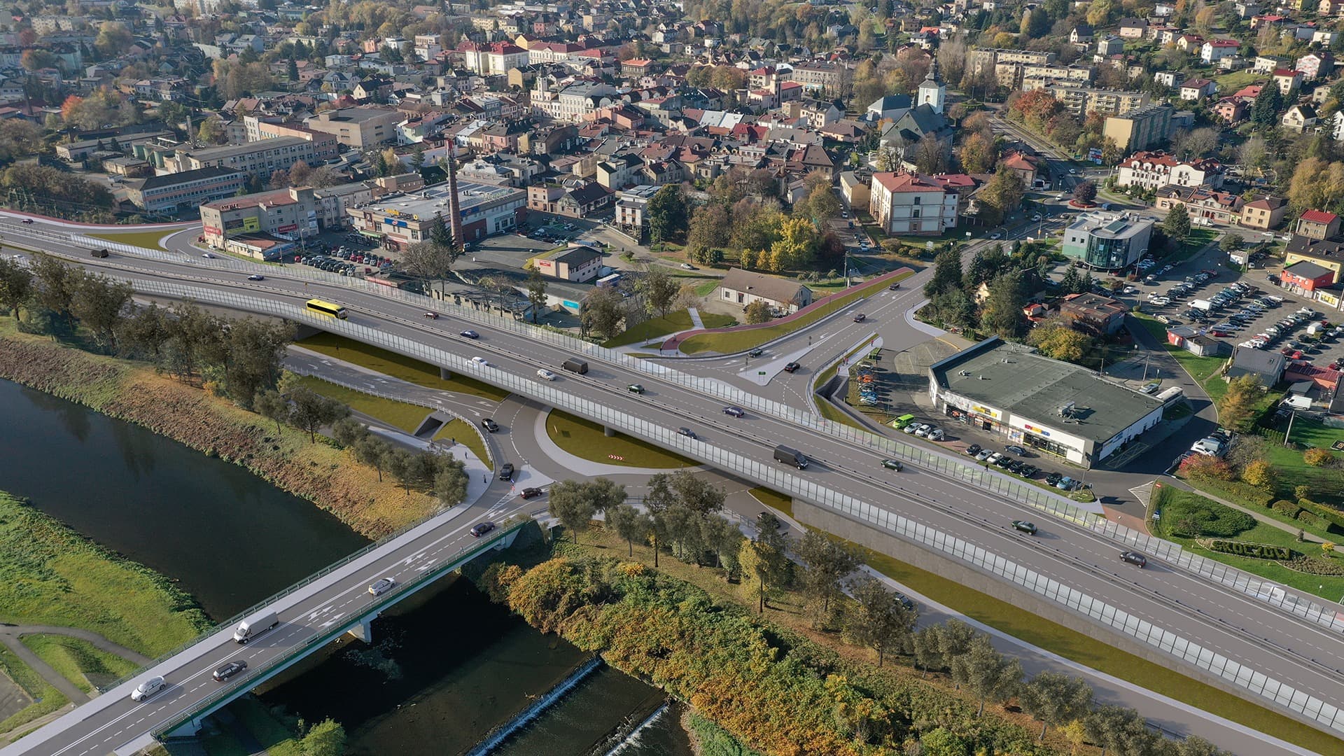 Przebudowa wiślanki w Skoczowie. GDDKiA ogłosiło przetarg na budowę węzła na newralgicznym skrzyżowaniu