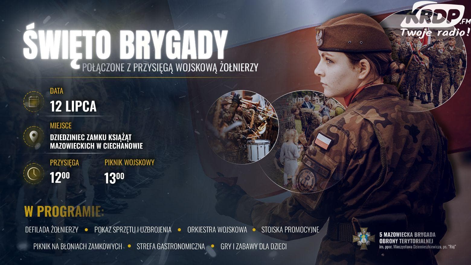 Przed nami święto 5. Mazowieckiej Brygady Obrony Terytorialnej w Ciechanowie