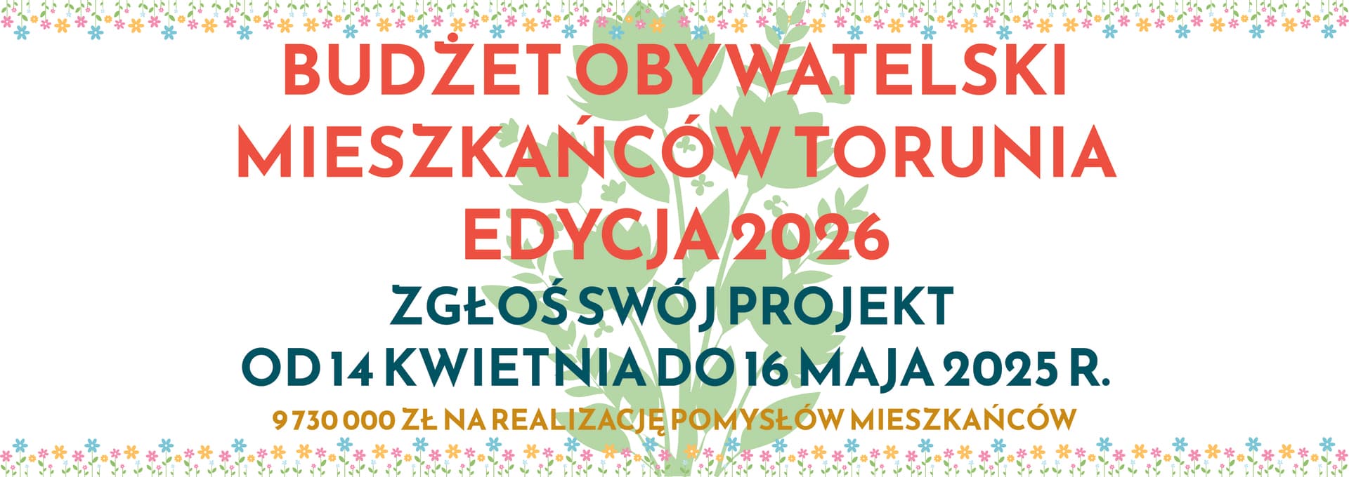 Przejdź do informacji o składaniu wniosków do budżetu obywatelskiego na rok 2026