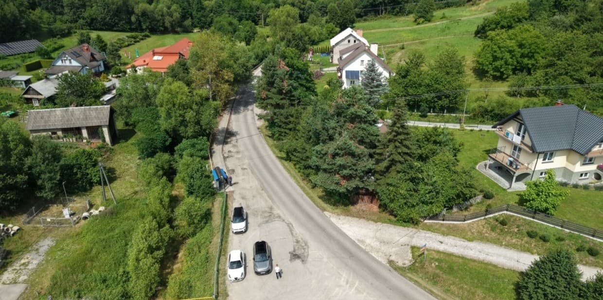 Przygotowania do stabilizacji osuwisk w Stobiernej