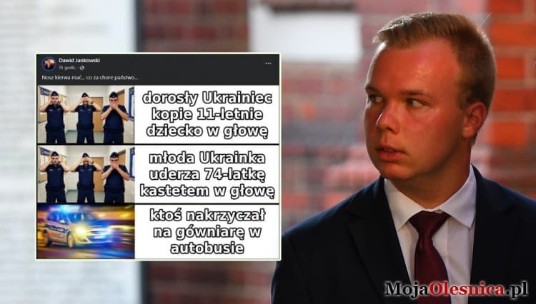 Przyznał się do napaści na dziewczynki z Ukrainy. Radny PiS Dawid Jankowski: "gówniara"