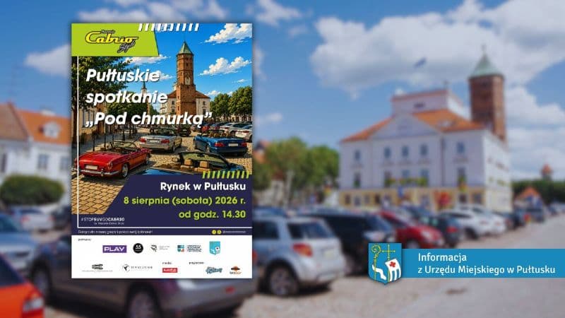 Pułtuskie spotkanie „Pod chmurką” – zapraszamy miłośników kabrioletów na Rynek
