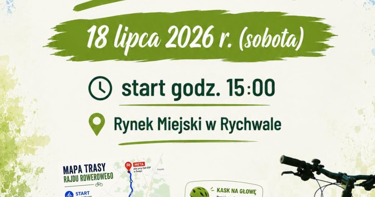 Rajd Rowerowy, a na mecie otwarcie ogrodu deszczowego