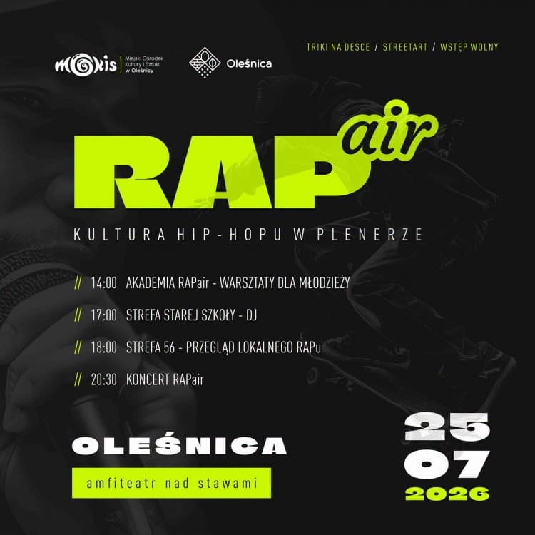 RAPair - hip-hop, deskorolka i street art. MOKiS zaprasza