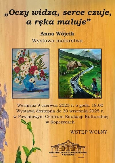 Read article: Ropczyce PCEK: Wernisaż wystawy malarskiej „Oczy widzą, serce czuje, a ręka maluje”