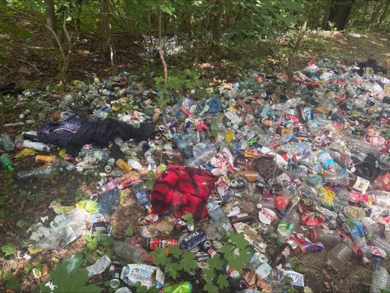 Read article: Sterta śmieci przy stacji Łódź Marysin. Mieszkańcy nie kryją oburzenia