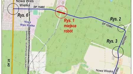 Remont bocznicy kolejowej. Zmiany w organizacji ruchu w Nowej Wsi Wielkiej