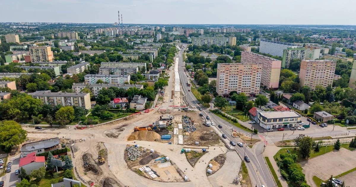 Remont Broniewskiego w Łodzi idzie pełną parą!