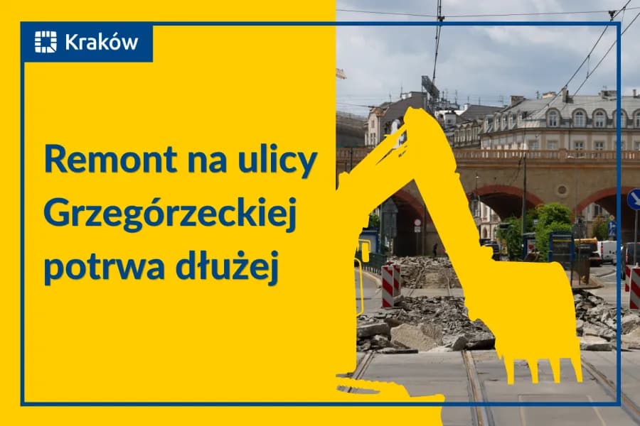 Remont ul. Grzegórzeckiej potrwa dłużej
