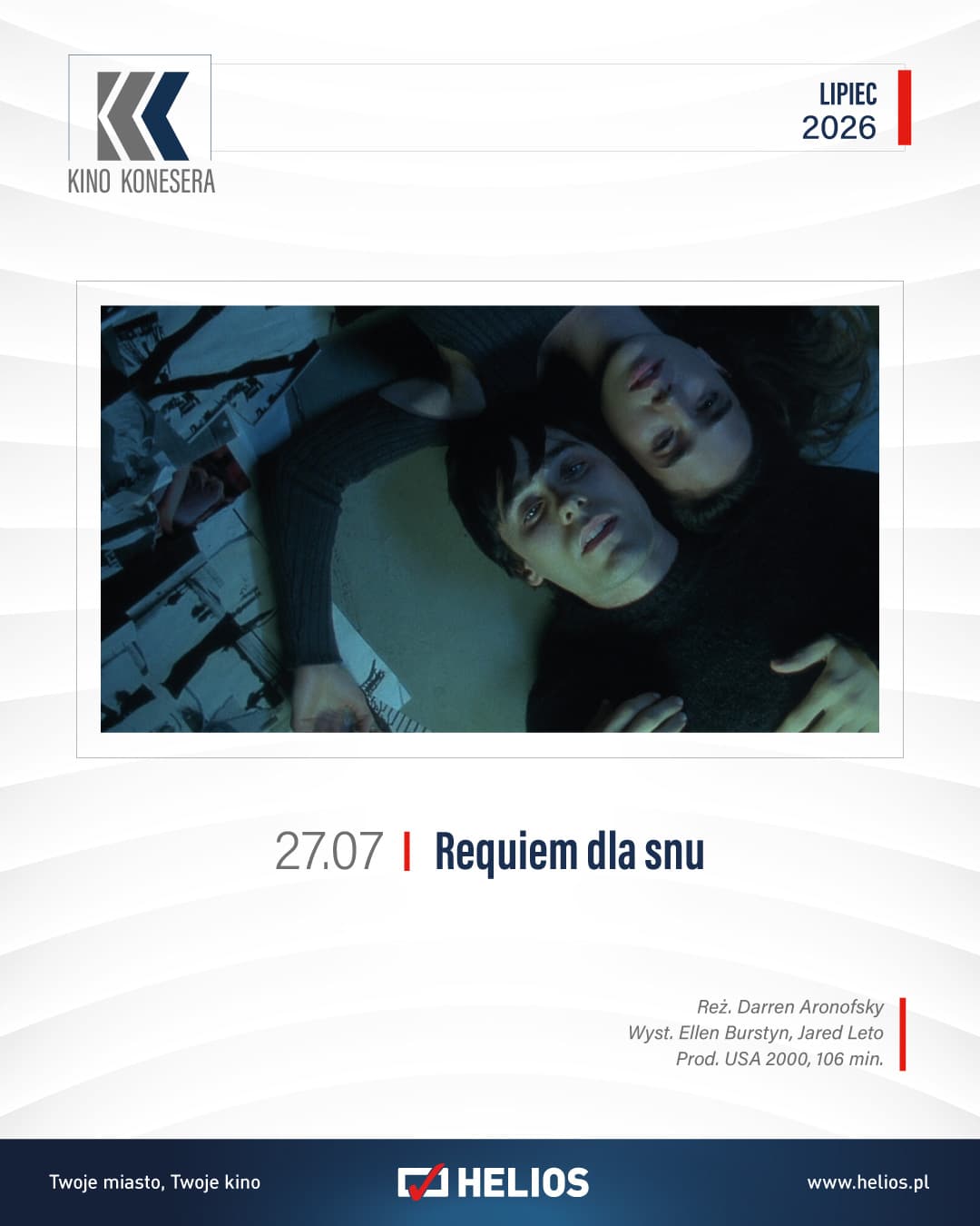 „Requiem dla snu” seans z cyklu Kino Konesera w kinie Helios