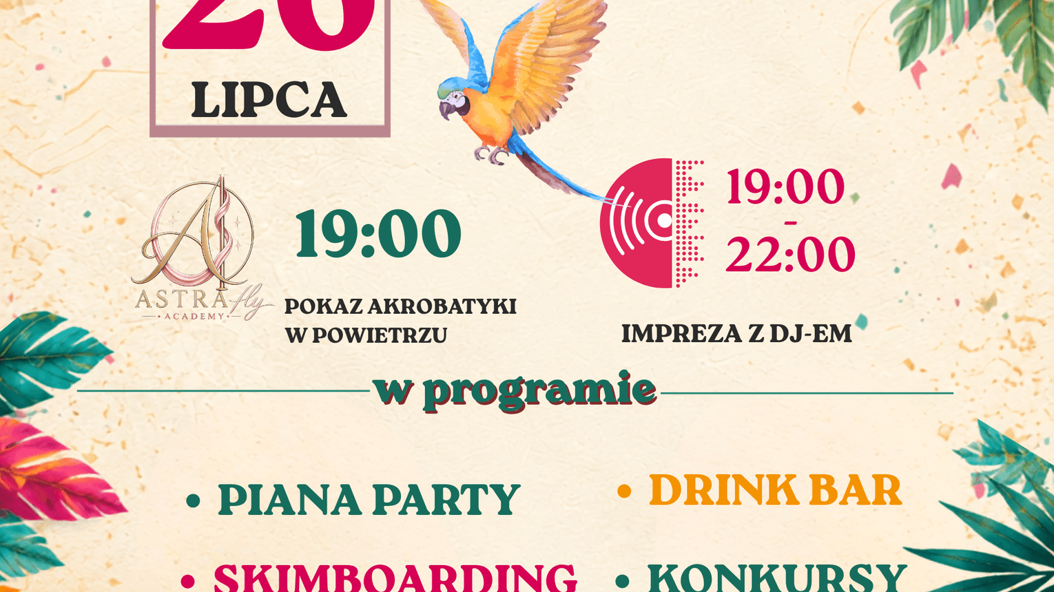 Rio Pool Party w nowym terminie. Na uczestników czeka jeszcze więcej atrakcji 🌴🎉