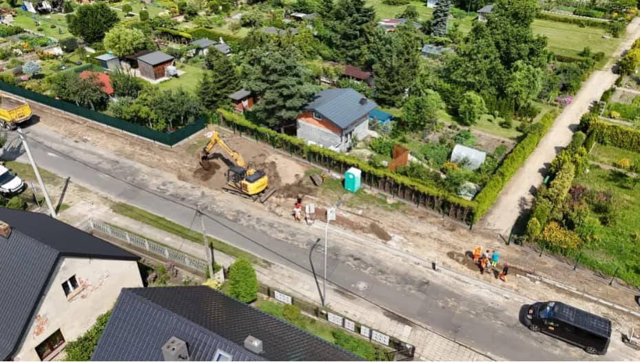 Roboty idą pełną parą. Utrudnienia na ulicy Wiśniowej w Krotoszynie