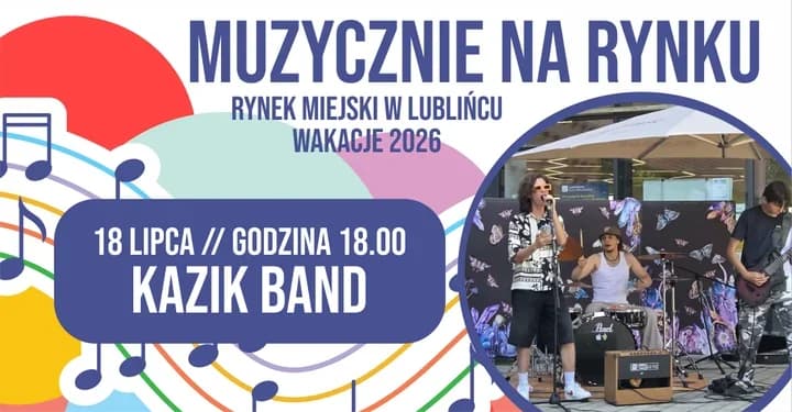 Rock na początek, taniec na finał. Muzyczny wieczór na Rynku w Lublińcu