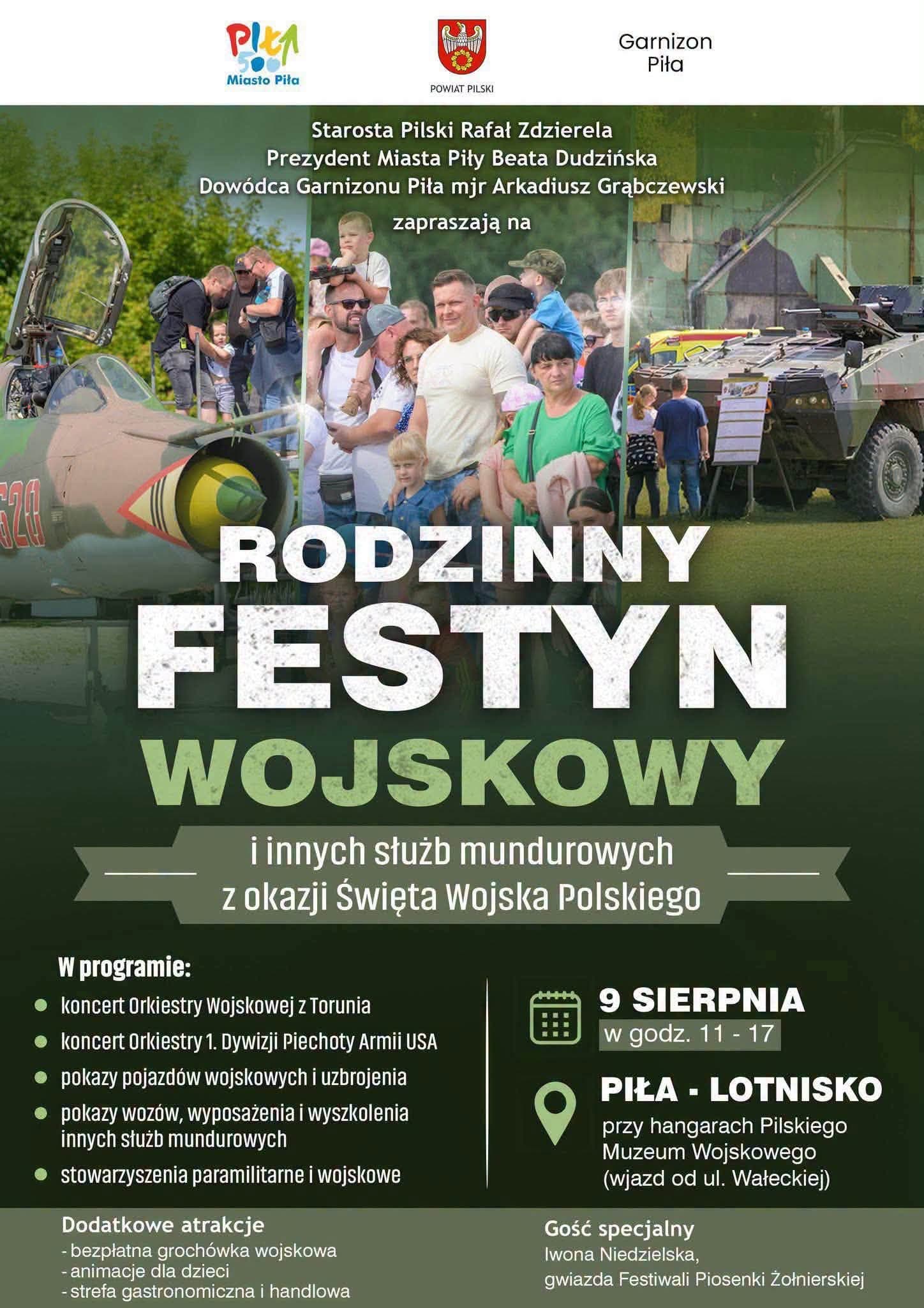 Rodzinny Festyn Wojskowy ponownie w Pile. Wyjątkowe święto służb mundurowych już 9 sierpnia