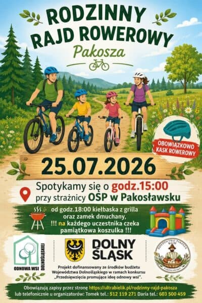 Rodzinny rajd i Święto Pakosza w Pakosławsku