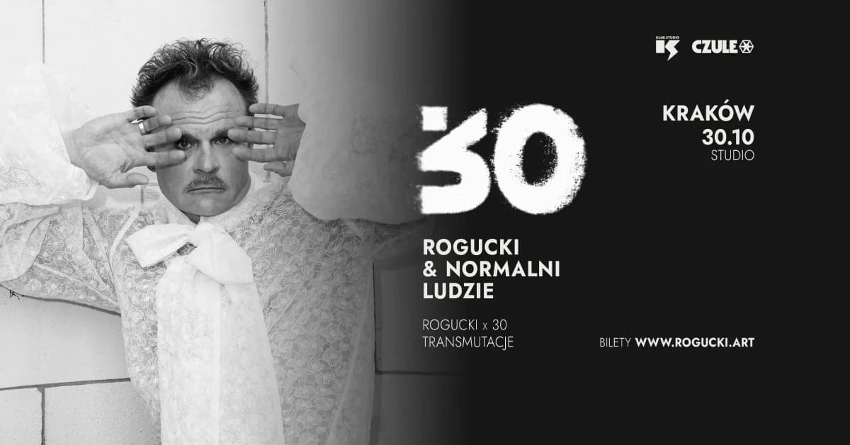 „ROGUCKI x 30” jubileuszowo jesienią w krakowskim Klubie Studio