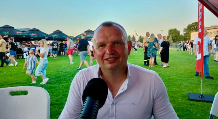 Rozmowa z Szymonem Wolińskim podczas Sobótkowego Festynu Rodzinnego w Kazanowie
