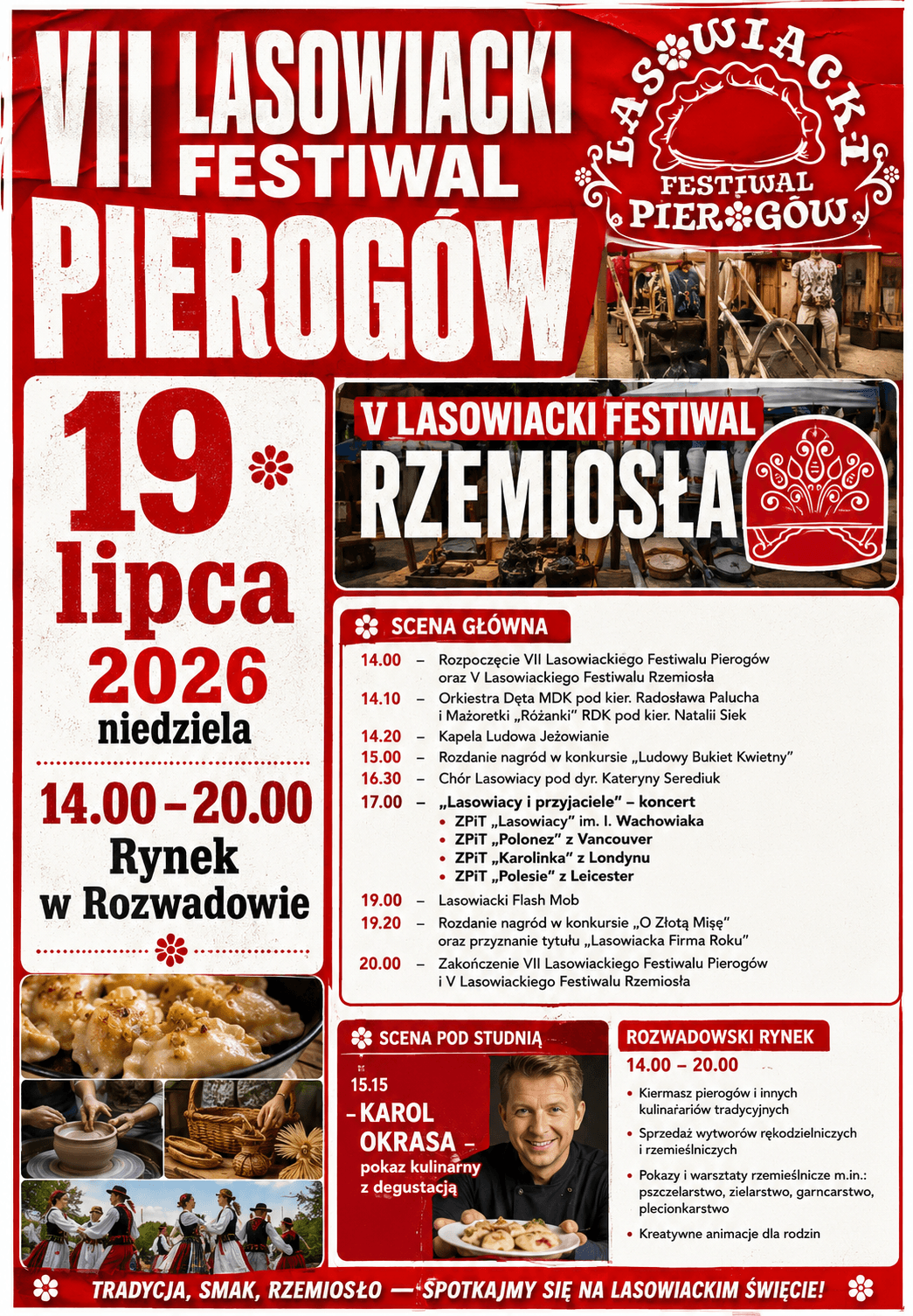 Rozwadów zaprasza na święto smaku i tradycji. 19/07/2026,