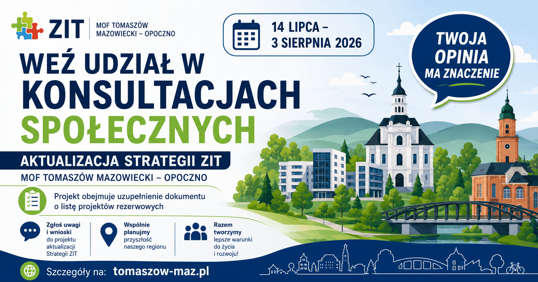 Ruszyły konsultacje strategii ZIT dla obszaru Tomaszów Mazowiecki – Opoczno