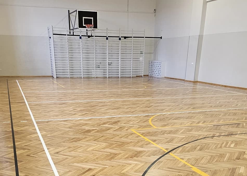 Sala gimnastyczna OSiR w Wągrowcu po renowacji