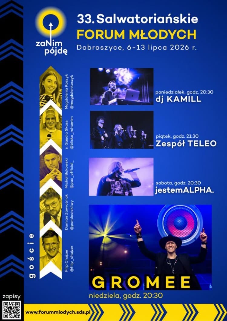 Salwatoriańskie Forum Młodych. Filip Chajzer, Groome i inni!