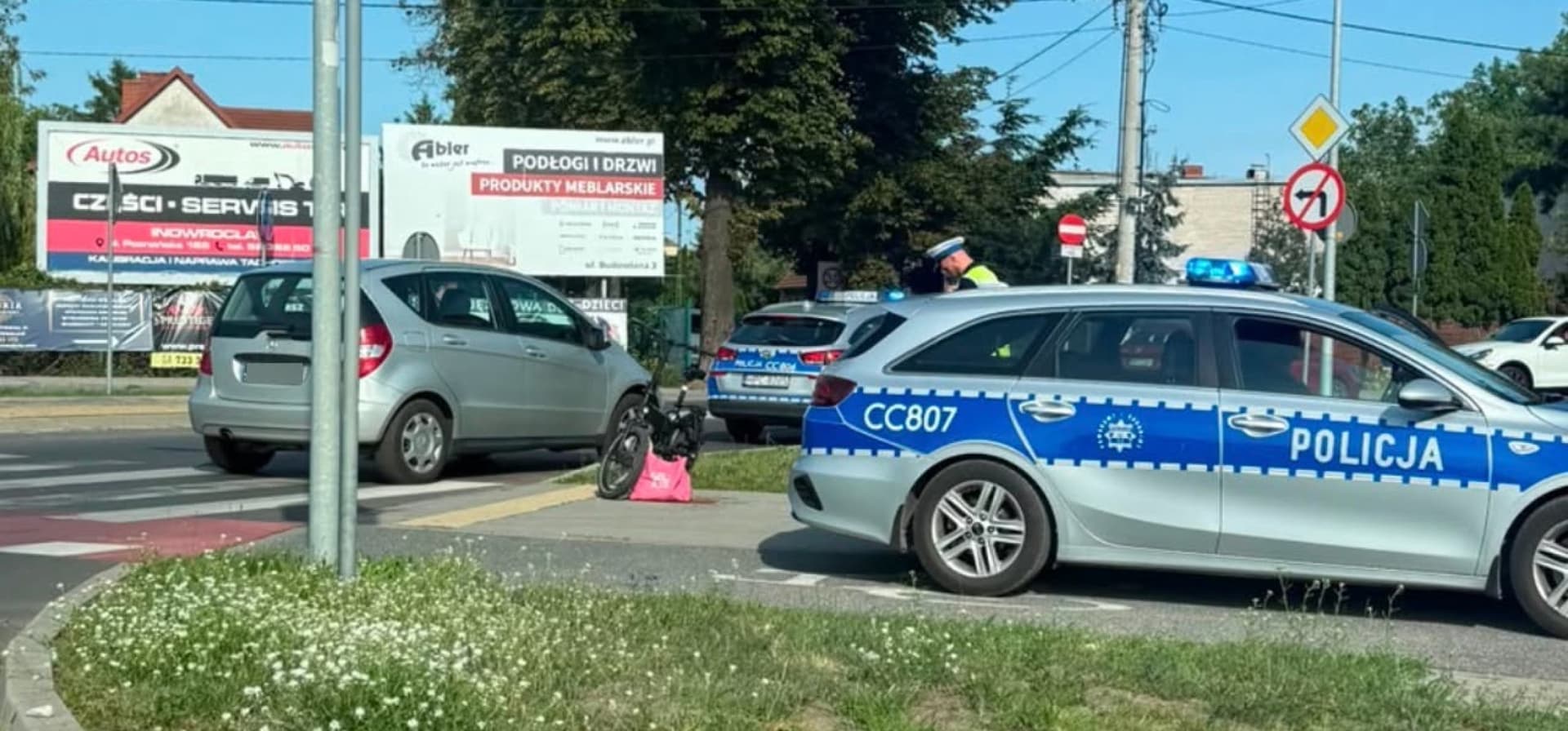 Samochodem potrąciła rowerzystę. Trafił do szpitala