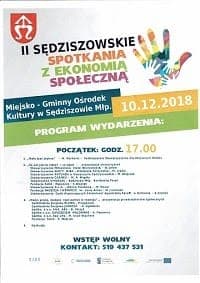 Sędziszów Młp (10.12.2018 r) – II Sędziszowskie Spotkania z Ekonomią Społeczną