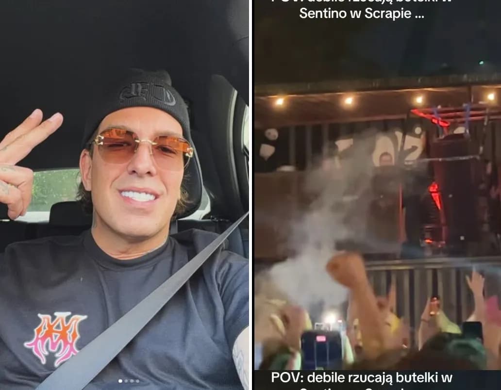 Sentino przerwał koncert w Gdańsku. Poleciały butelki i jajka