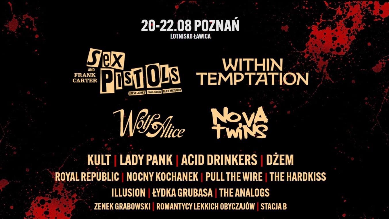 Sex Pistols i Within Temptation na poznańskim festiwalu Rockowizna (karnety do wygrania!)